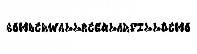 Bomber Wall Regular Fill Demo  Frei Schriftart Herunterladen