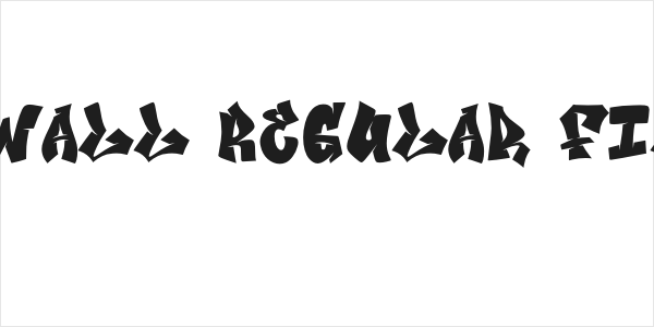 Bomber Wall Regular Fill Demo Logo