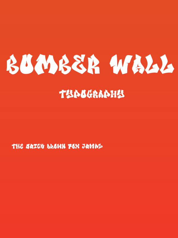 Bomber Wall Regular Fill Demo Poster