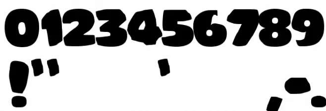 Bomberman Font OTHER CHARS