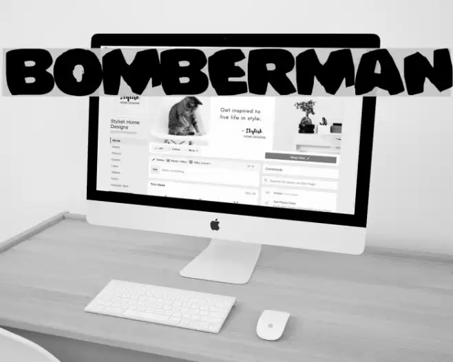 Bomberman Font examples