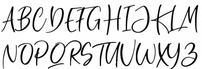 Bombinate Schriftart Groß