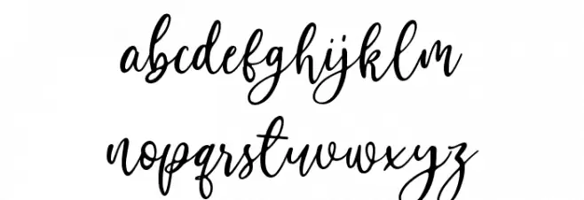Bombinate Font LOWERCASE