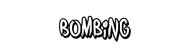Bombing फ़ॉन्ट