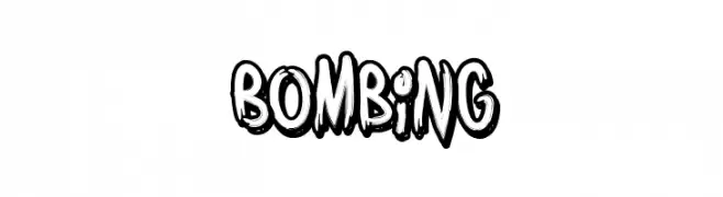 Bombing  baixar fontes gratis