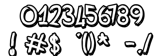 Bombing Font OTHER CHARS