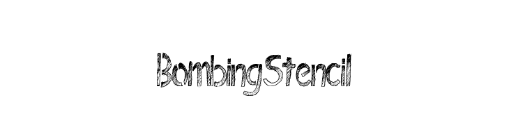 BombingStencil  नि: शुल्क फ़ॉन्ट्स डाउनलोड