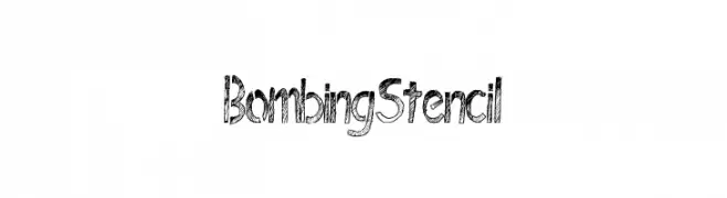 BombingStencil  les polices de caractères gratuit tlcharger