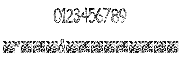 BombingStencil Font OTHER CHARS