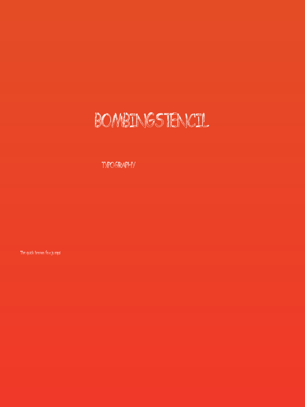 BombingStencil Poster