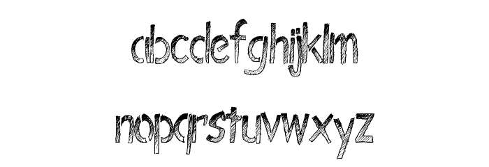 BombingStencil Font LOWERCASE