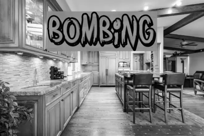 Bombing Font examples