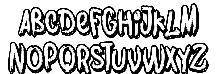 Bombing Font LOWERCASE