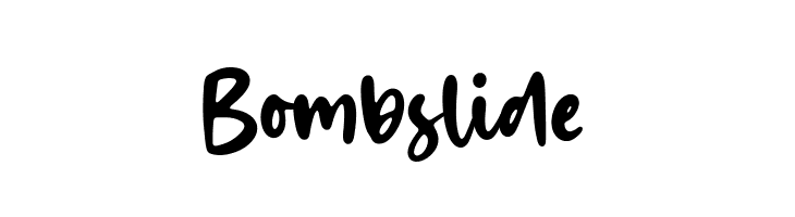 Bombslide  font caratteri gratis
