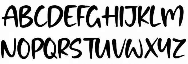 Bombslide Schriftart Groß