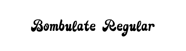 Bombulate Regular  Frei Schriftart Herunterladen