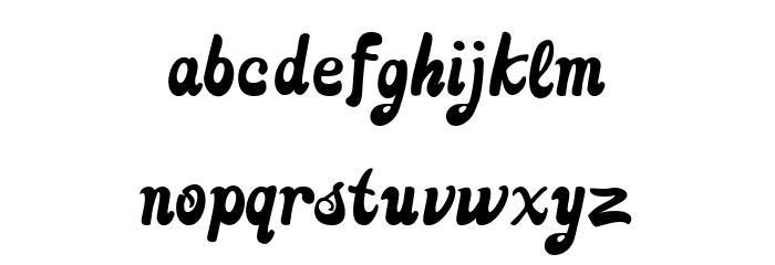 Bombulate Regular Font LOWERCASE