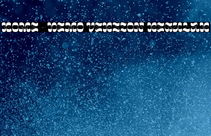 Bome - Demo Version Regular Example 1