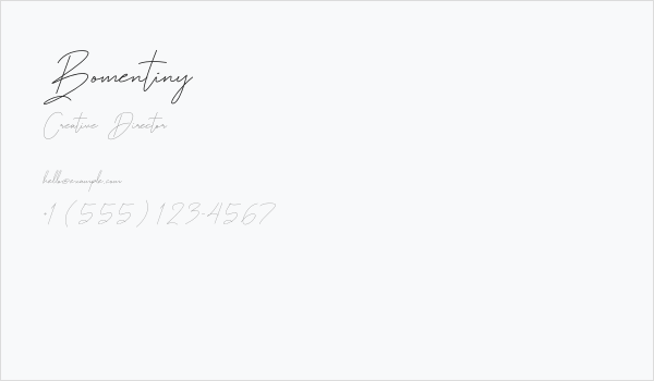 Bomentiny Business Card