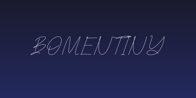 Bomentiny Social Header