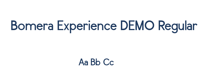Bomera Experience DEMO Regular Font Preview