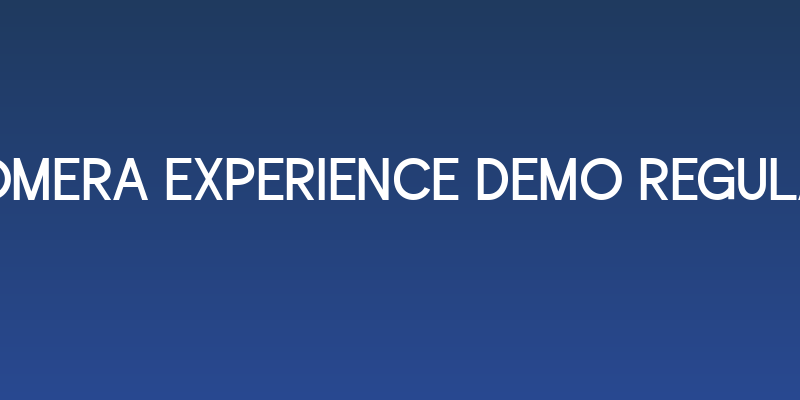 Bomera Experience DEMO Regular Social Header