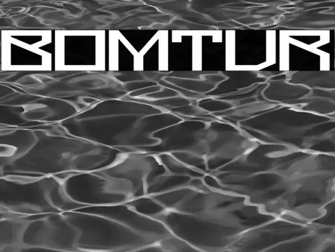 Bomtur Font examples