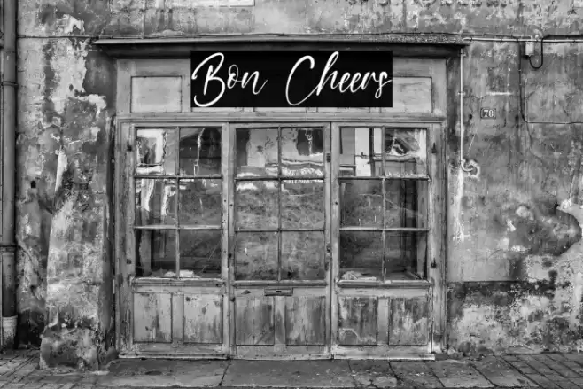 Bon Cheers Fonte examples