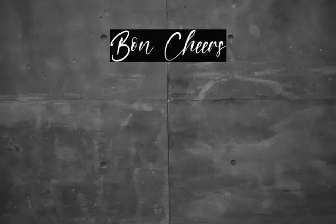 Bon Cheers Fonte examples