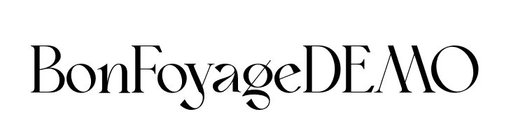 BonFoyage DEMO  Descarca Fonturi Gratis