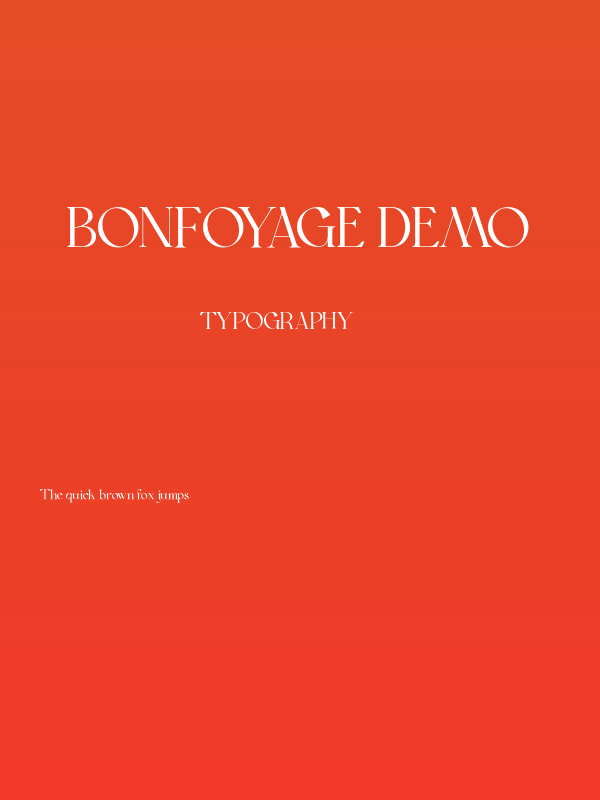 BonFoyage DEMO Poster