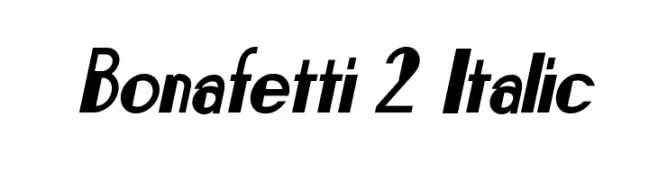 Bonafetti 2 Italic  नि: शुल्क फ़ॉन्ट्स डाउनलोड