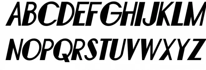 Bonafetti 2 Italic 字体 大写