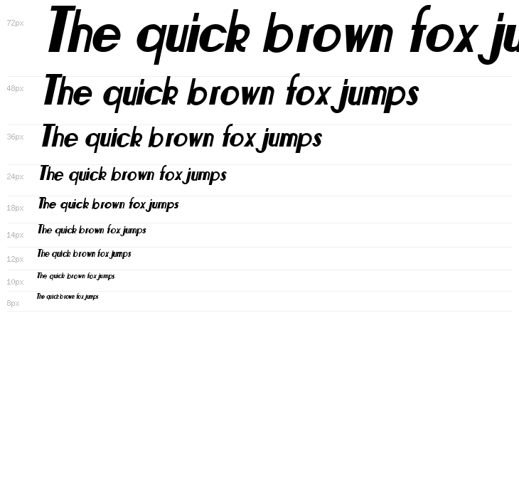 Bonafetti 2 Italic Waterfall