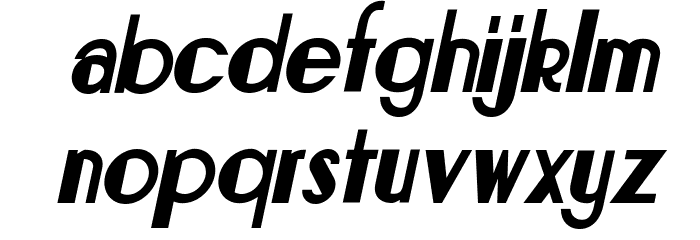 Bonafetti 2 Italic Font LOWERCASE