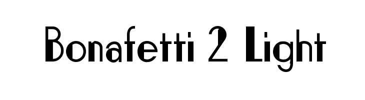 Bonafetti 2 Light  免费字体下载
