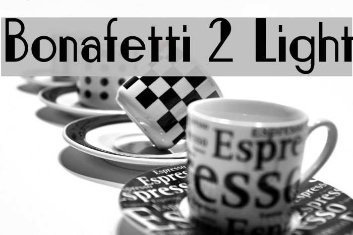 Bonafetti 2 Light Font examples
