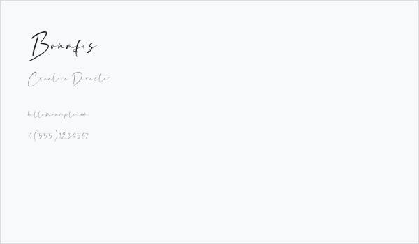 Bonafis Business Card