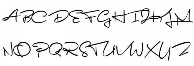 Bonagea Font UPPERCASE