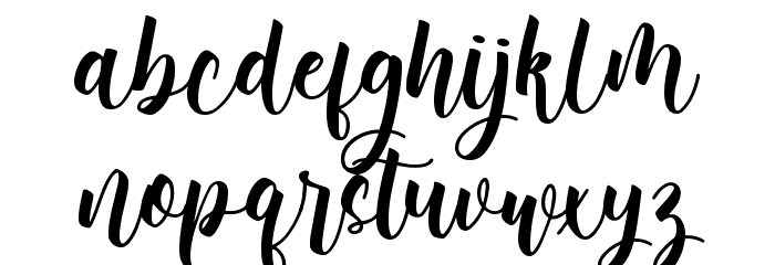 Bonalisha Font LOWERCASE