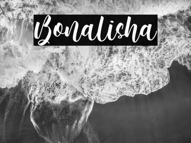 Bonalisha Font examples