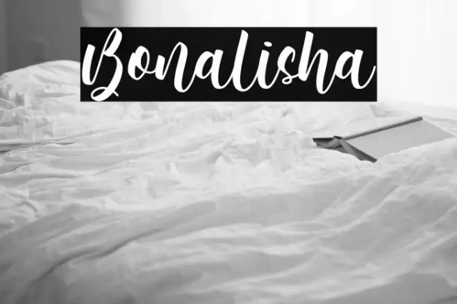 Bonalisha Font examples