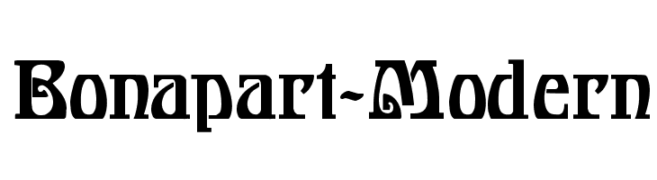 Bonapart-Modern  Frei Schriftart Herunterladen