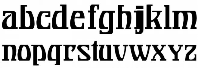 Bonapart-Modern फ़ॉन्ट लोअरकेस