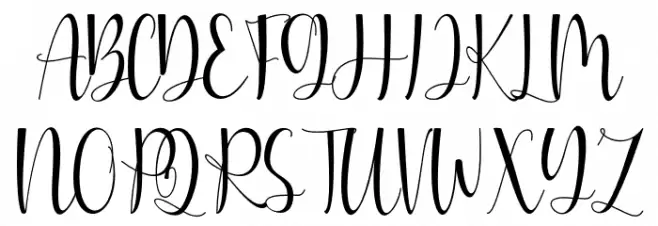 Bonaparte Schriftart Groß