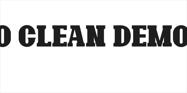 Bonaro Clean Demo Clean Logo