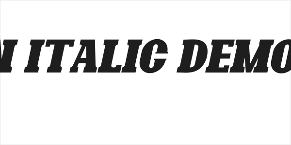 Bonaro Clean Italic Demo Clean Italic Logo