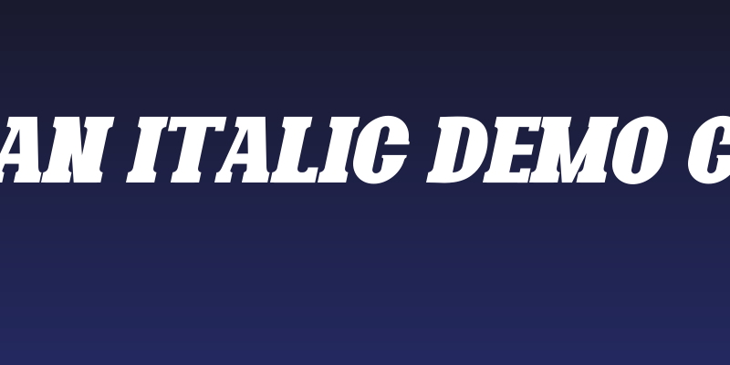 Bonaro Clean Italic Demo Clean Italic Social Header