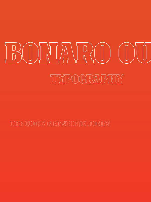 Bonaro Outline Demo Outline Poster