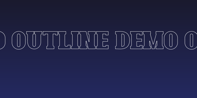 Bonaro Outline Demo Outline Social Header